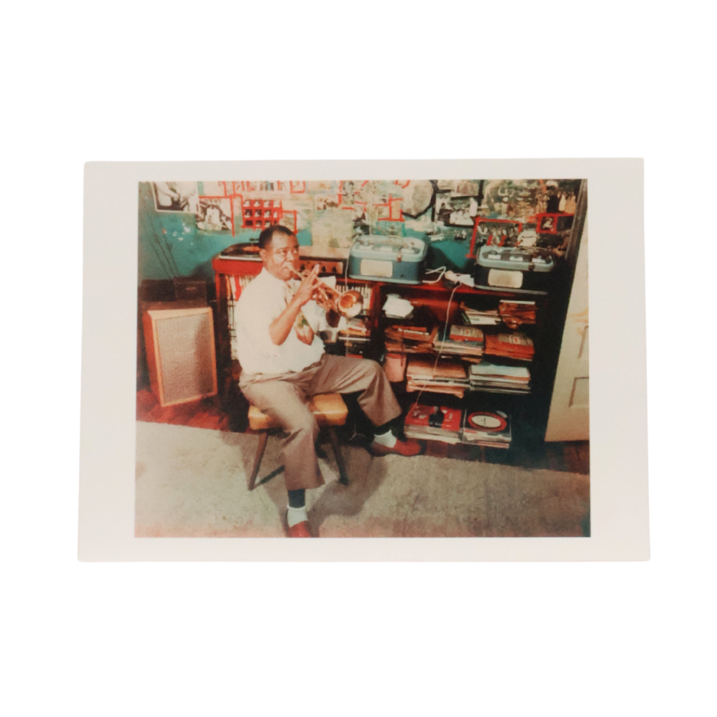 Louis and his Collage Mural - Blank Stationary Card